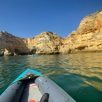 Kayaking near Praia da Marinha